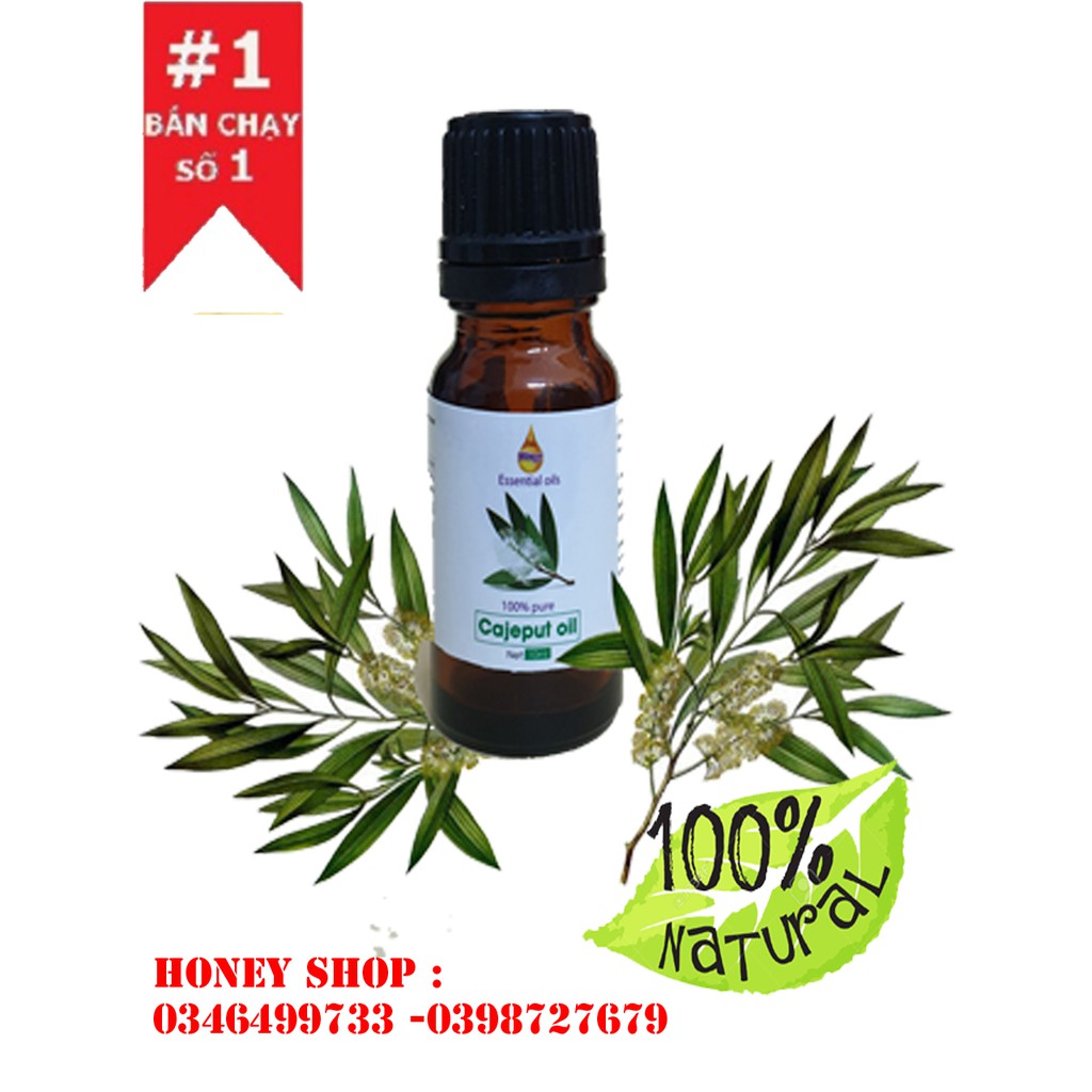 Tinh dầu 100% Nguyên Chất Tràm Gió 10ml có chứng nhận