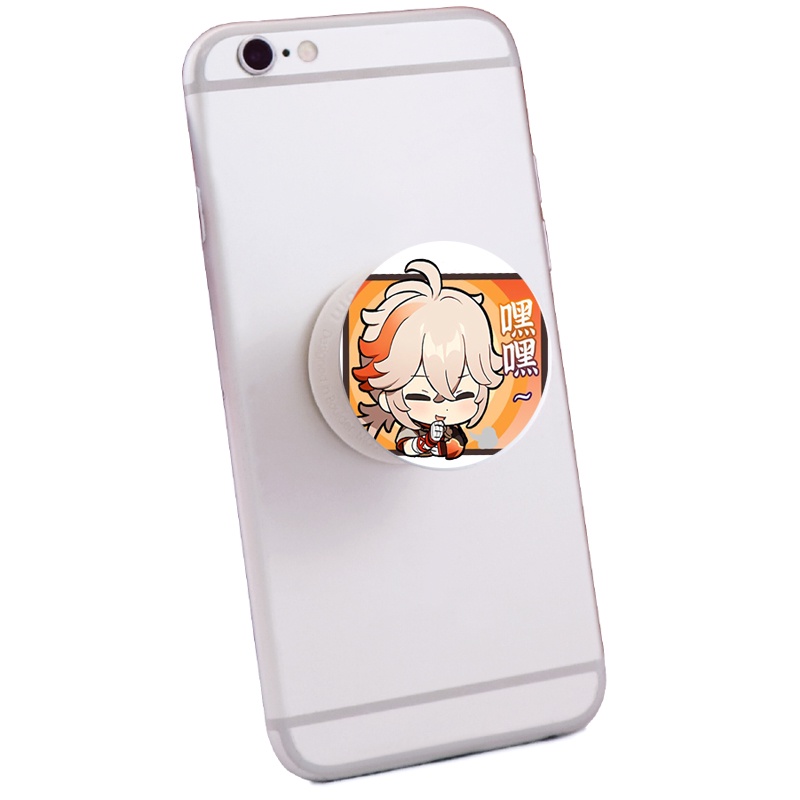 Popsocket - Giá đỡ điện thoại in hình GENSHIN IMPACT ver CHỮ NHẬT game anime chibi tiện lợi dễ thương