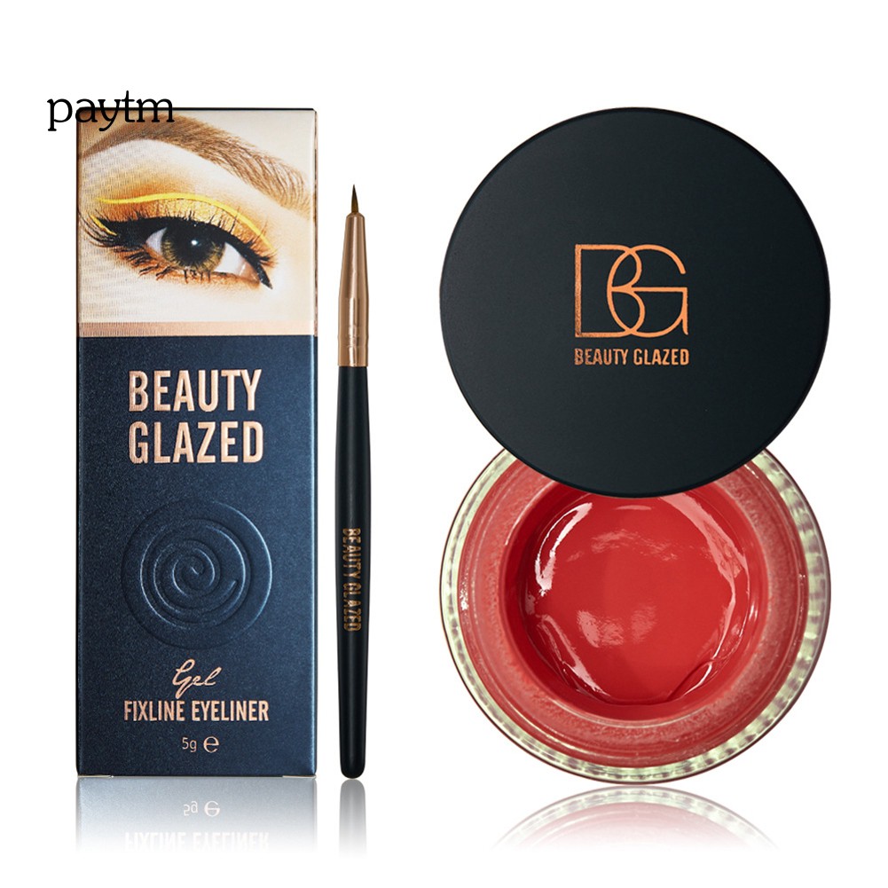 [Hàng mới về] Gel kẻ mày và kẻ mắt Beauty Glazed bán vĩnh viễn kháng nước kèm cọ tiện dụng