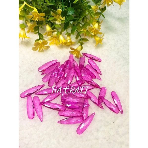 Cánh chuồn, vật liệu hoa pha lê nhựa Handmade