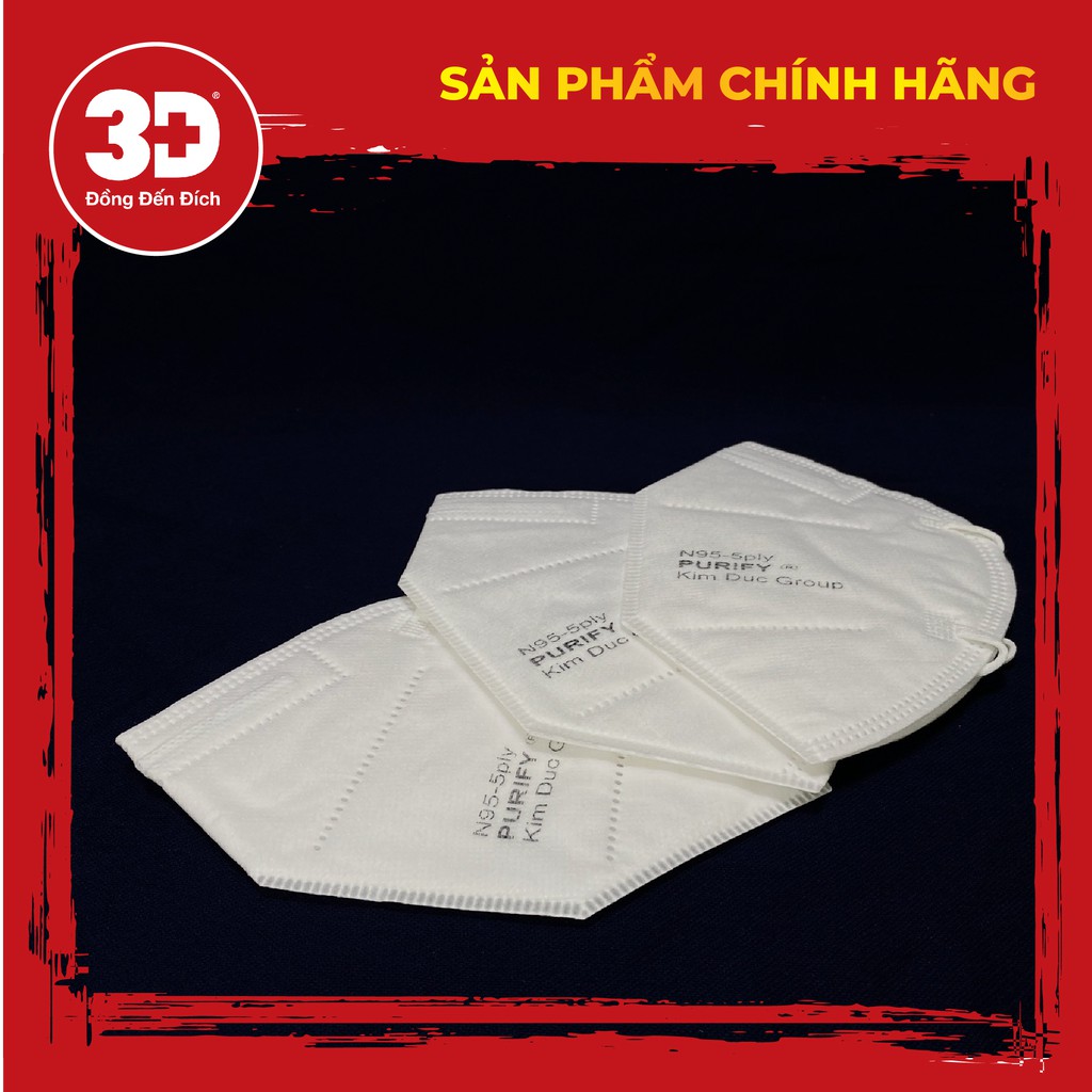 KHẨU TRANG N95 5 LỚP KHÁNG KHUẨN, CHỐNG BỤI MỊN - KIM ĐỨC, HỘP 30 CÁI | BigBuy360 - bigbuy360.vn