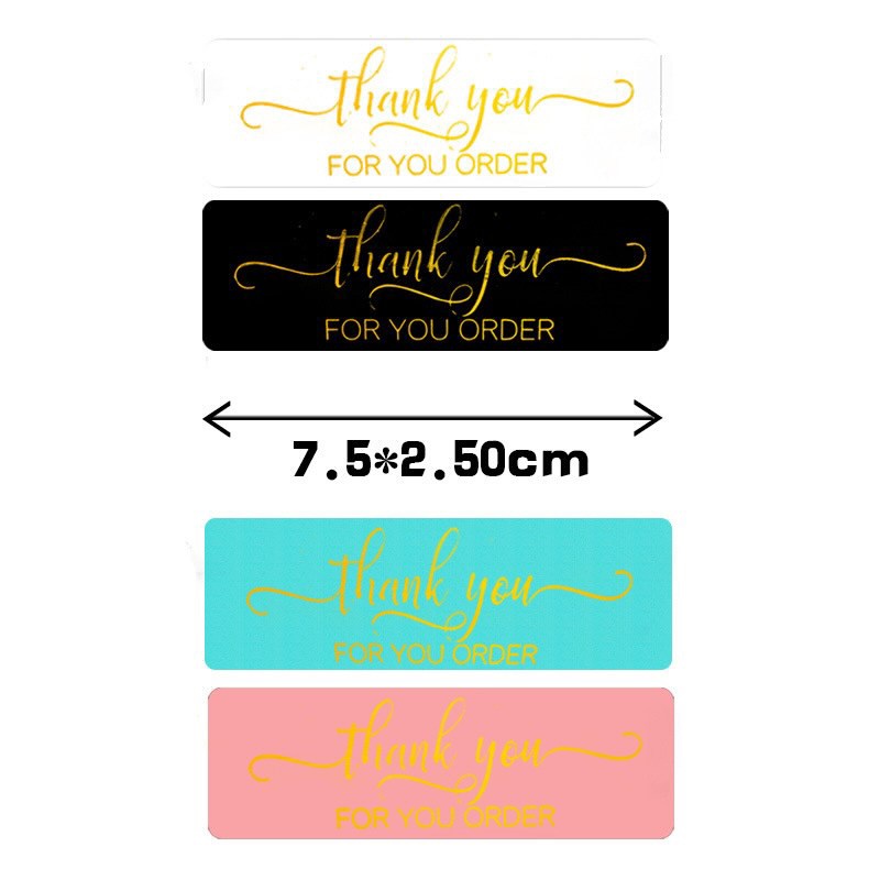 TEM_Tem dán chữ " Thank you" >