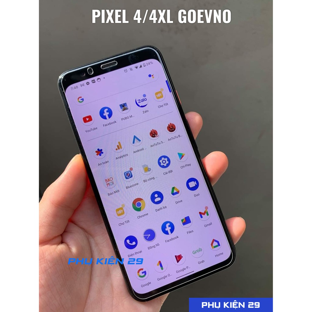 [Google Pixel 4/ 4 XL/ 4XL] Kính cường lực cao cấp chống bám vân tay GOEVNO