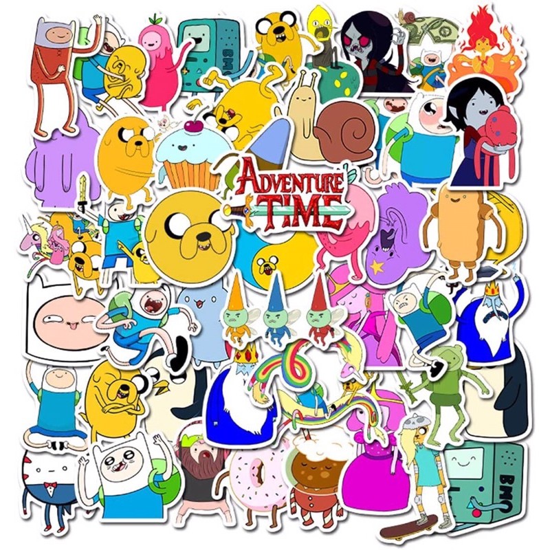 combo 30-60 hình sticker Adventure time ( giờ phiêu lưu) decal/hình dán adventure time