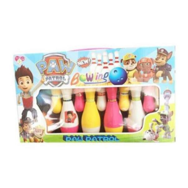 Đồ chơi Bowling Paw Patrol vui nhộn giúp nhận biết màu sắc, rèn luyện tay chân cho bé thỏa sức vui c