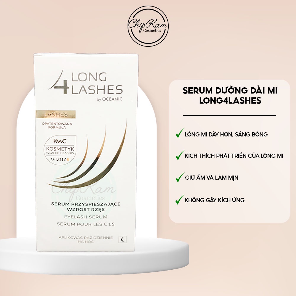Serum dưỡng dài mi Long4Lashes cho mi khỏe hơn 3ml