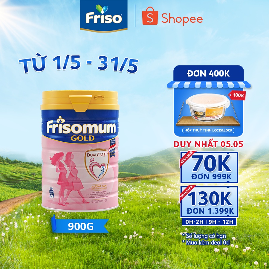 Sữa bột FRISOMUM GOLD hương ORANGE 900G
