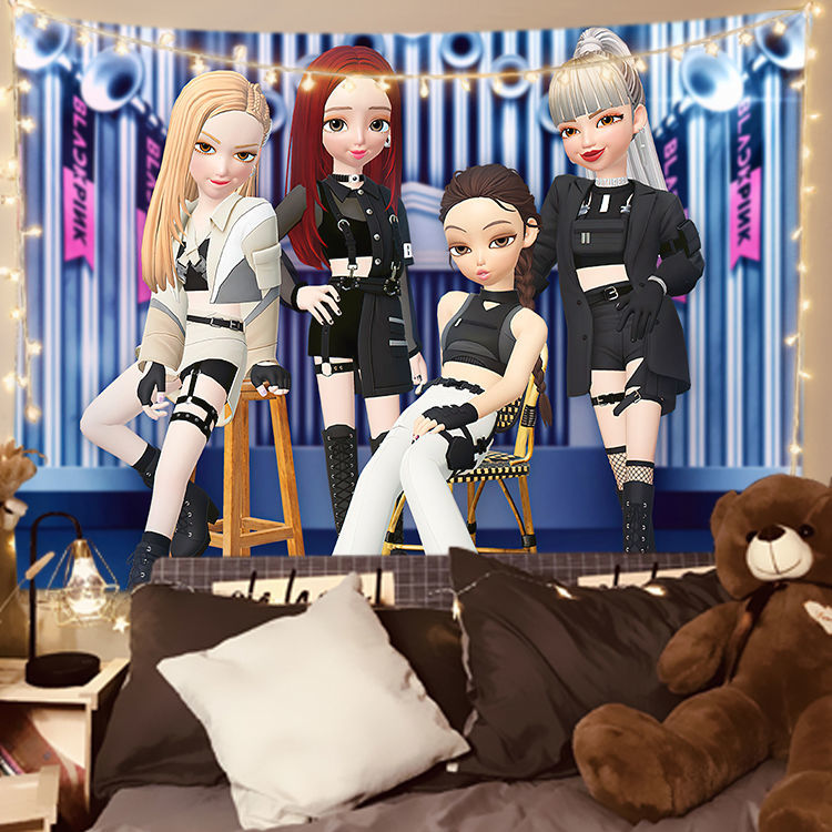 Tấm Vải Treo Tường Trang Trí Hình Nhóm Nhạc Blackpink | BigBuy360 - bigbuy360.vn