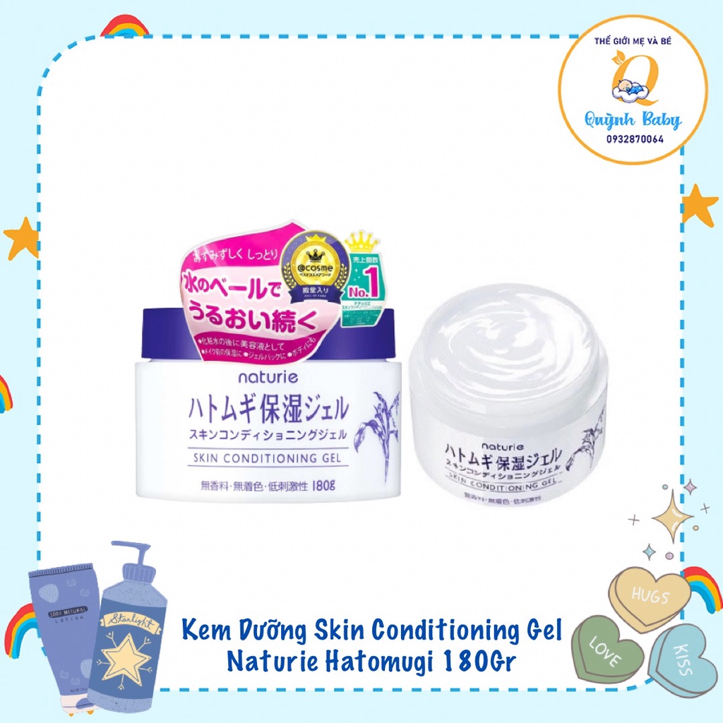 Kem Dưỡng Dạng Gel Naturie Hatomugi Skin Conditioning