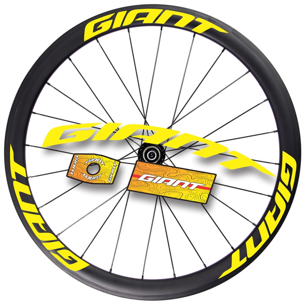 Tem decal dán vành niềng bánh xe đạp đua đường trường GIANT 700c | WHEEL DECAL | Temxedap.vn