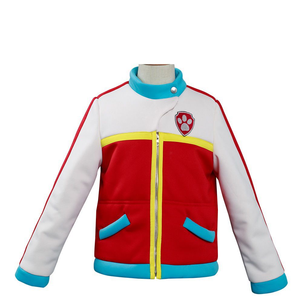 Anime PAW Patrol Ryder Captain Vest Jacket Costumes Kids Adult Cosplay Party Halloween boy gift