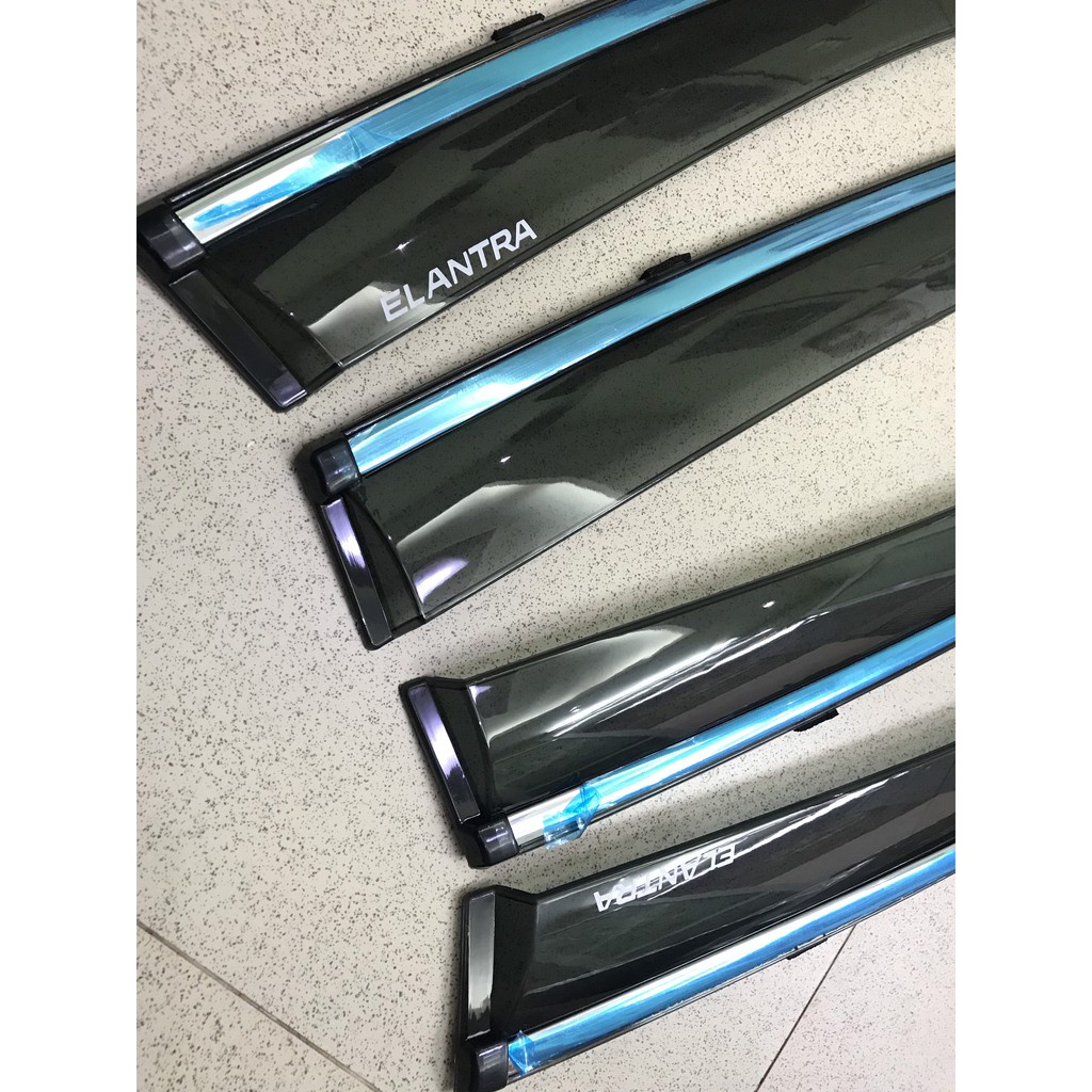 Vè che mưa xe Huyndai Elantra 2016 - 2021 chỉ mạ crom cao cấp- Giá 1 bộ