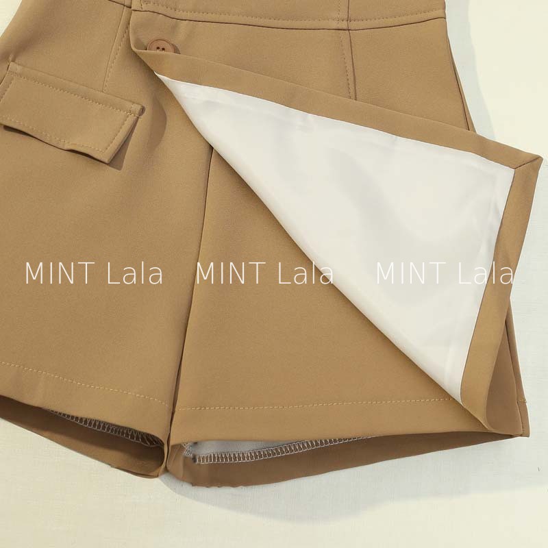 Quần Váy Ngắn Bigsize Đắp Tà Che Bụng Cạp Cao Tôn Dáng - MINT Lala
