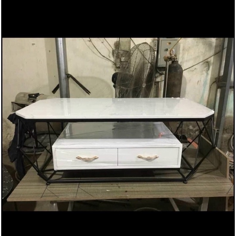 Bàn Sofa, Bàn Trà Mặt Đá Khung Sơn Tĩnh Điện Cao Cấp