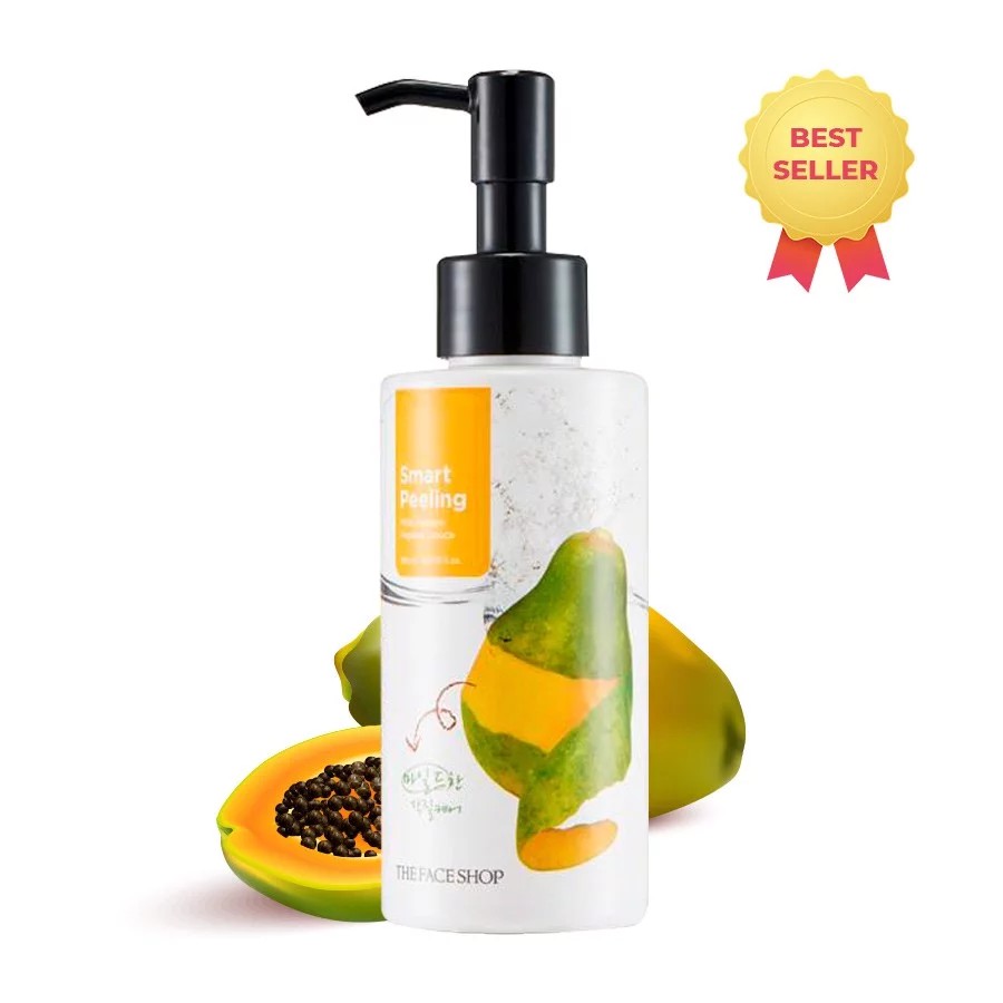 Tẩy Da Chết Chiết Xuất Đu Đủ The Face Shop Mild Papaya Smart Peeling 150ml