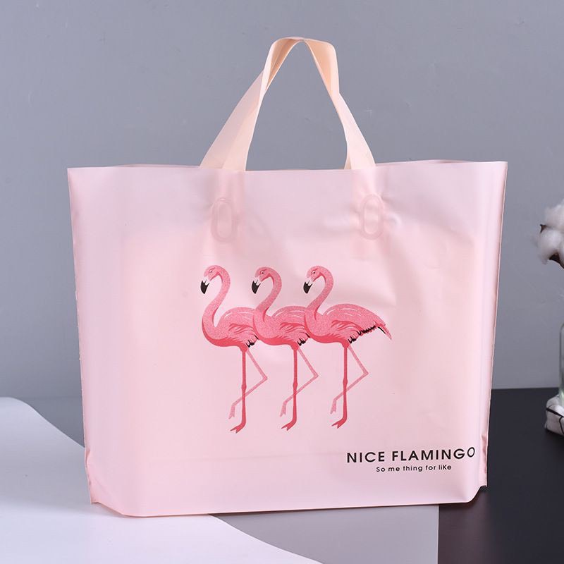 Túi Đựng Quà Tặng Hồng  Hạc Cao Cấp, Túi Nhựa Đa Năng Dai, Bền. MÃ SLA164