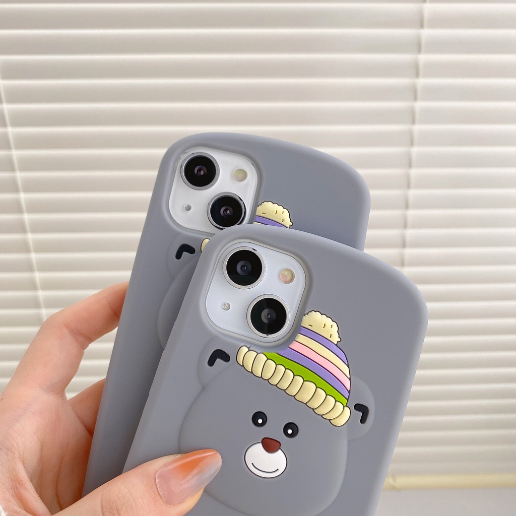 Ốp Điện Thoại Silicon Mềm Chống Sốc Họa Tiết Hoạt Hình Nhiều Màu Cho iPhone 6 7 8Plus X XSMAX XR 11 12 13promax Plus