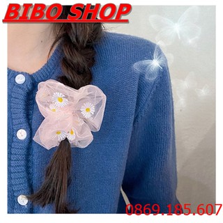 [GIÁ SALE] Dây Buộc Tóc Hoa Cúc - Cột Tóc Hoa Cúc Nữ Thời Trang