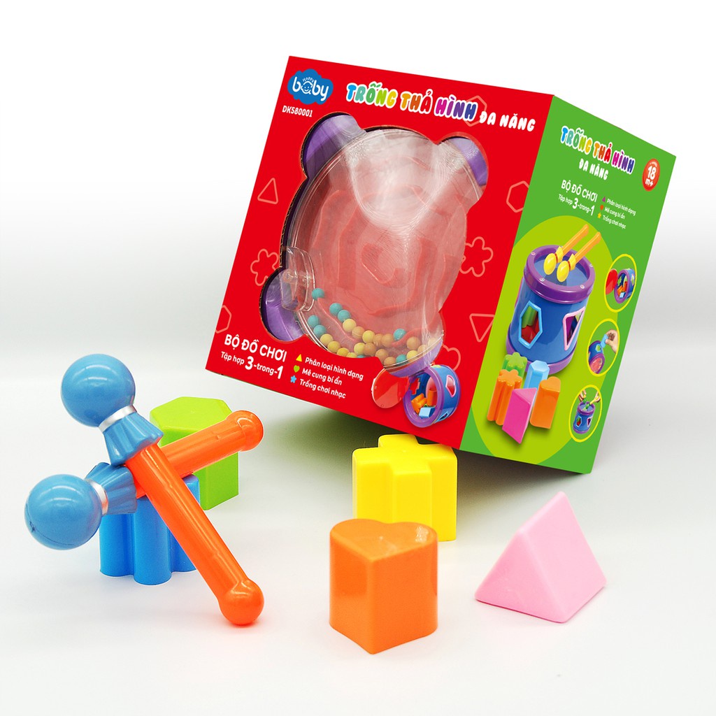 Đồ Chơi Trống Thả Hình Đa Năng DUKA TOYS An Toàn Cho Trẻ