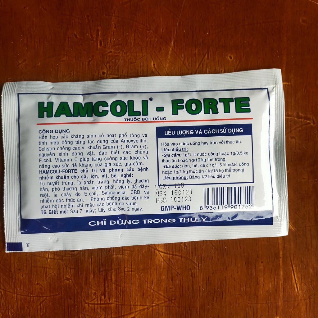 Thuốc Bột Hỗ Trợ Ngăn Nhiễm Khuẩn Gia Súc Gia Cầm Hancotmix Forte 50g