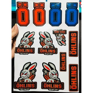 #TEM - 17 - DECAL NỔI DÁN NÓN BẢO HIỂM, DÁN XE MÁY, ÔTÔ,... HÌNH DÁN TRANG TRÍ