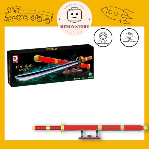 Đồ chơi lắp ráp DK1508 mô hình Thanh Dạ Quang Sandai Kitetsu của Zoro Trong One Piece Đảo Hải Tặc (Non Lego)