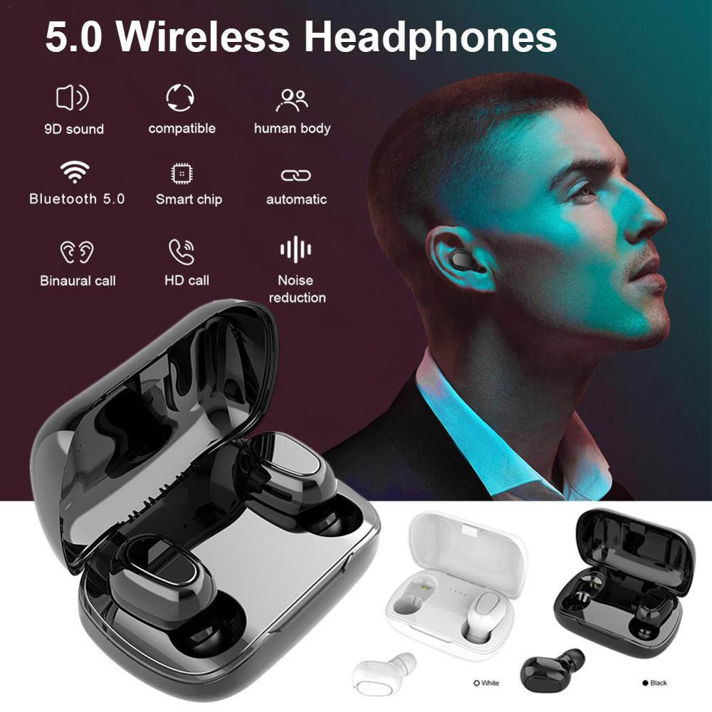 Tai nghe Bluetooth L21 5.0 Tws không dây âm siêu trầm dành cho điện thoại thông minh | BigBuy360 - bigbuy360.vn