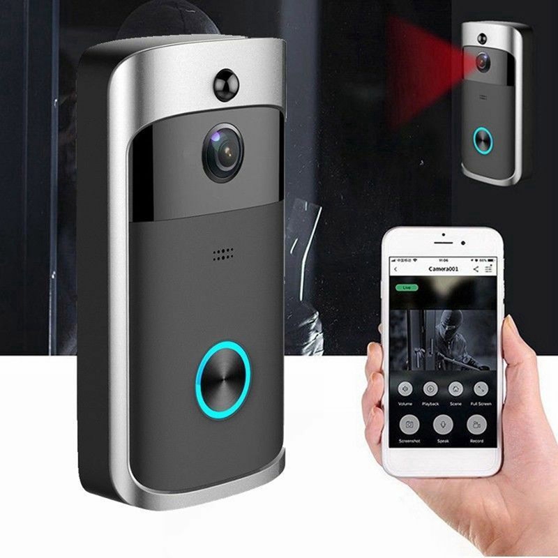 Chuông Cửa Thông Minh Với Camera An Ninh Hồng Ngoại 720P