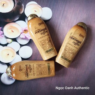 Sữa tắm và tẩy da chết OGX (Auth Mỹ)