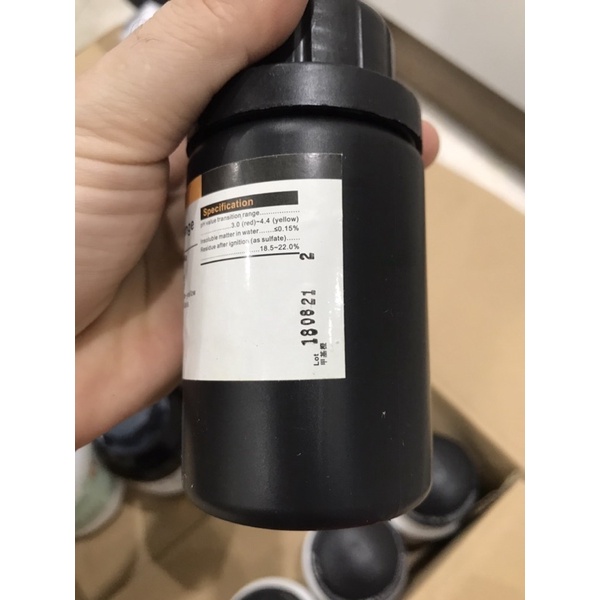 Hoá chất Methyl orange 25g C14H14N3NaO3S CAS 547-58-0 methyl da cam