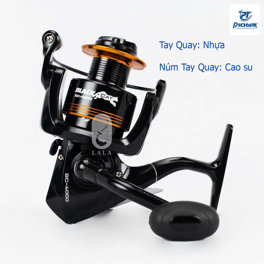 Combo Cần câu máy Shimano BigFish đủ size và Máy câu Pioneer Black Cat BC-3000 giá siêu hạt dẻ