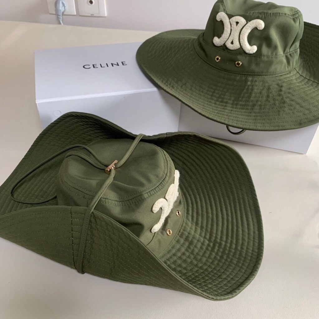 Nón Tai Bèo Che Nắng Vành Rộng Màu Xanh Lá Celin Celin Lisa Phiên Bản Cao Có Sẵn