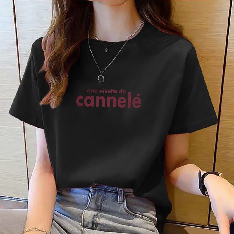 Korean version of loose fashion print trend short-sleeved T-shirt woman