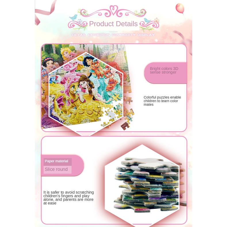 300 Miếng Xếp Hình Công Chúa/Đông Lạnh Mickey Người Nhện 300 Miếng Đóng Hộp Xếp Hình Lạ Mắt Đồ Chơi Cho Trẻ Em Giáo Dục Xếp Hình