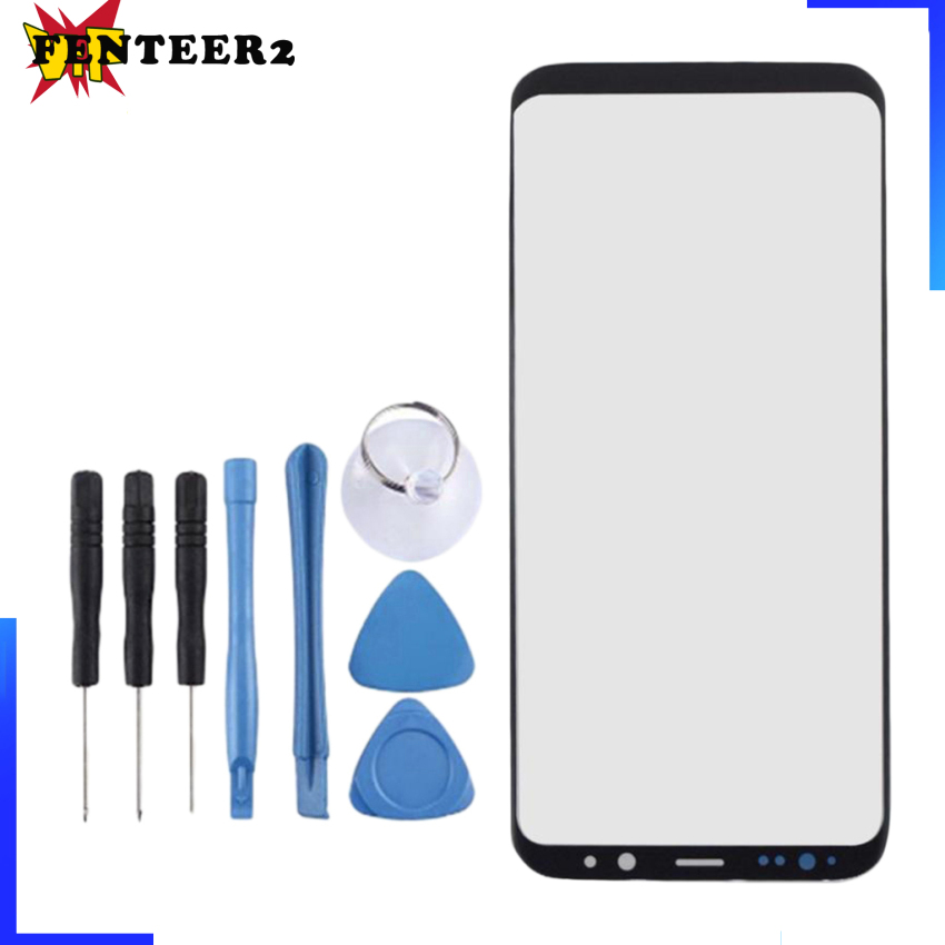 (Fenteer2 3c) Lens Mặt Trước Mặt Trước Thay Thế + Khung Đen Cho Samsung Galaxy S8 + G955