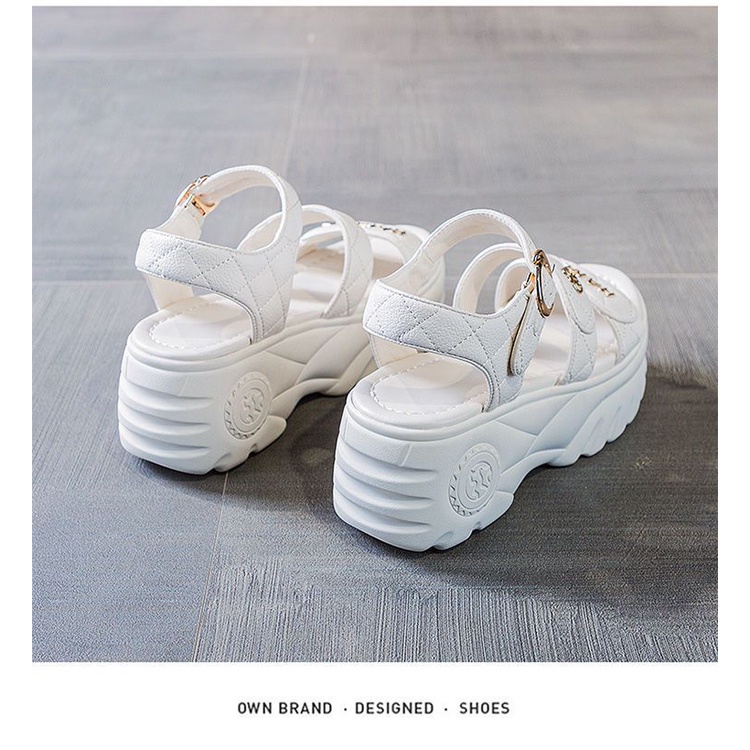 Sandal Đế Xuồng Dày Phong Cách Roman Thời Trang Mùa Hè Mới 2022 Cho Nữ