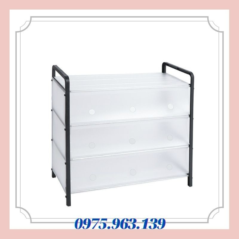 GIÁ ĐỂ GIÀY CHỐNG BỤI FREESHIP KỆ GIÀY Dép 5 TẦNG ,có tấm che chắn,  lắp ghép thông minh bằng nhựa và inox chống bẩn
