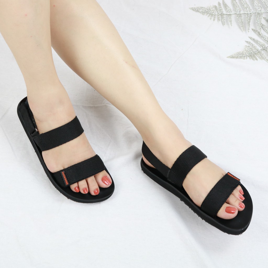 [Video] Giày sandal nữ 2 dây ngang Giavy SK474