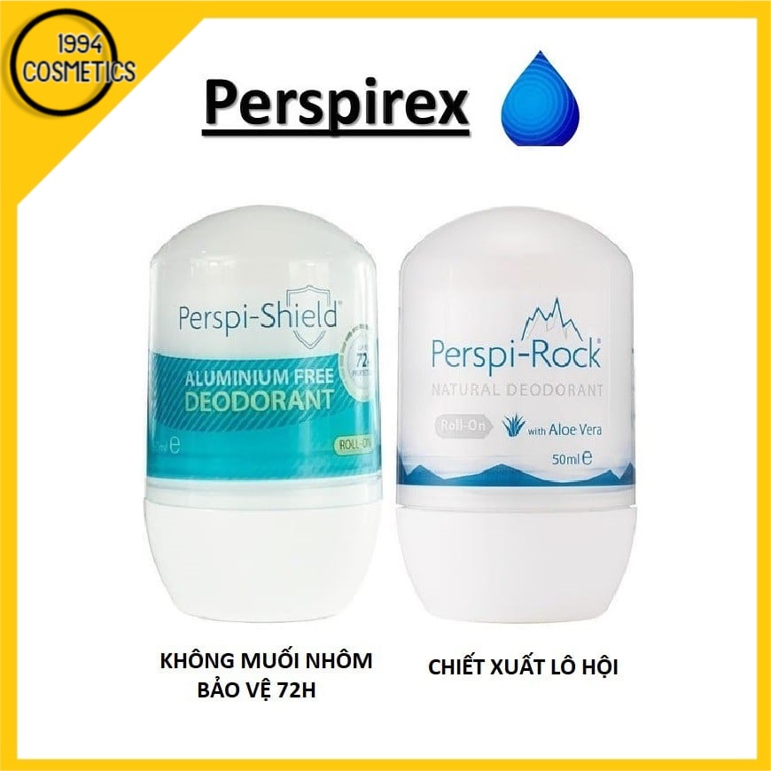 Lăn khử mùi, kiềm mồ hôi tự nhiên Perspi-Rock Perspi-Shield 50ml