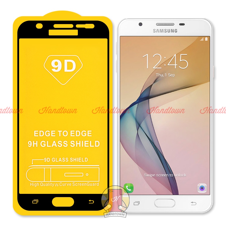 Kính Cường Lực 9D Samsung Galaxy J7 Pro Prime 2 J730 G610 Full Màn Đen Full Keo Không Chấm Li Ti Chống Va Đập Trầy Xước