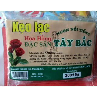 KẸO LẠC NGON ( NHÃN HIỆU HOA HỒNG )