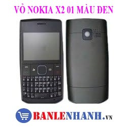 VỎ KHÔNG PHÍM NOKIA X2 01 MÀU ĐEN