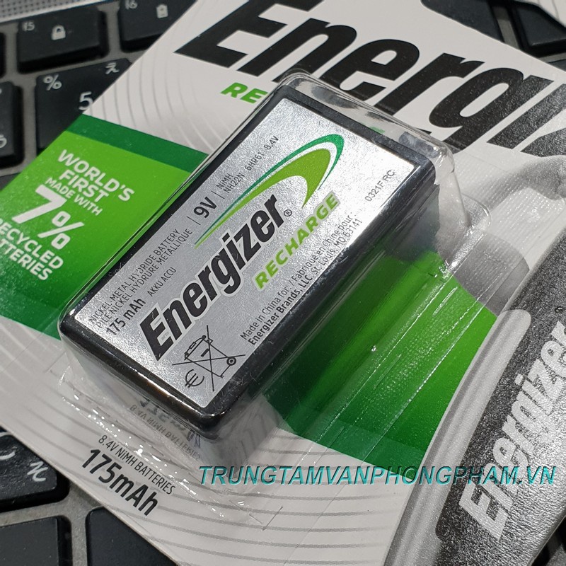 Pin sạc 9V Energizer NH22BP1-175mah Recharge dùng cho micro, máy đo cáp mạng.