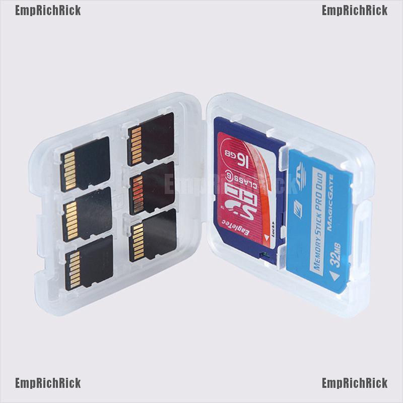 Hộp đựng thẻ nhớ Micro Sd Tf Sdhc Mspd 8 ngăn tiện lợi | BigBuy360 - bigbuy360.vn