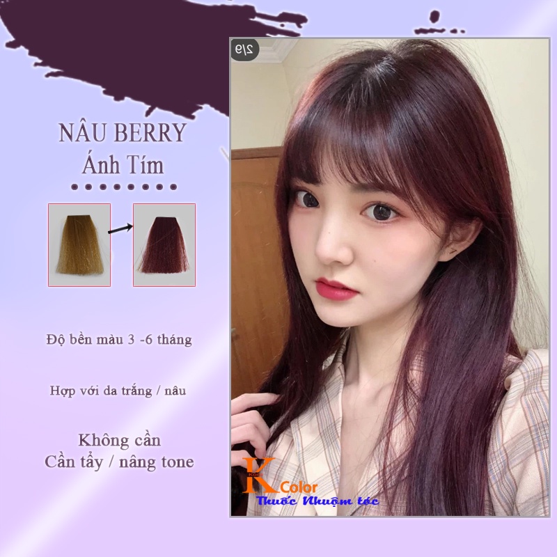Thuốc nhuộm tóc màu NÂU BERRY