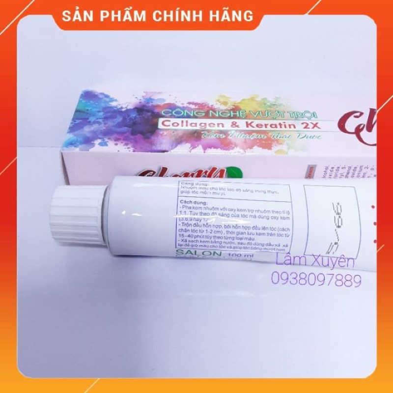 Thuốc nhuộm tóc thảo dược CHERRY 100ml GIÁ RẺ không mượt hôi, mềm mượt tóc, lên màu chuẩn không rát da đầu ✨FREESHIP✨