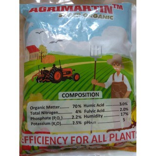 Phân bón hữu cơ AGRIMARTIN SUPER ORGANIC - Gói 1kg