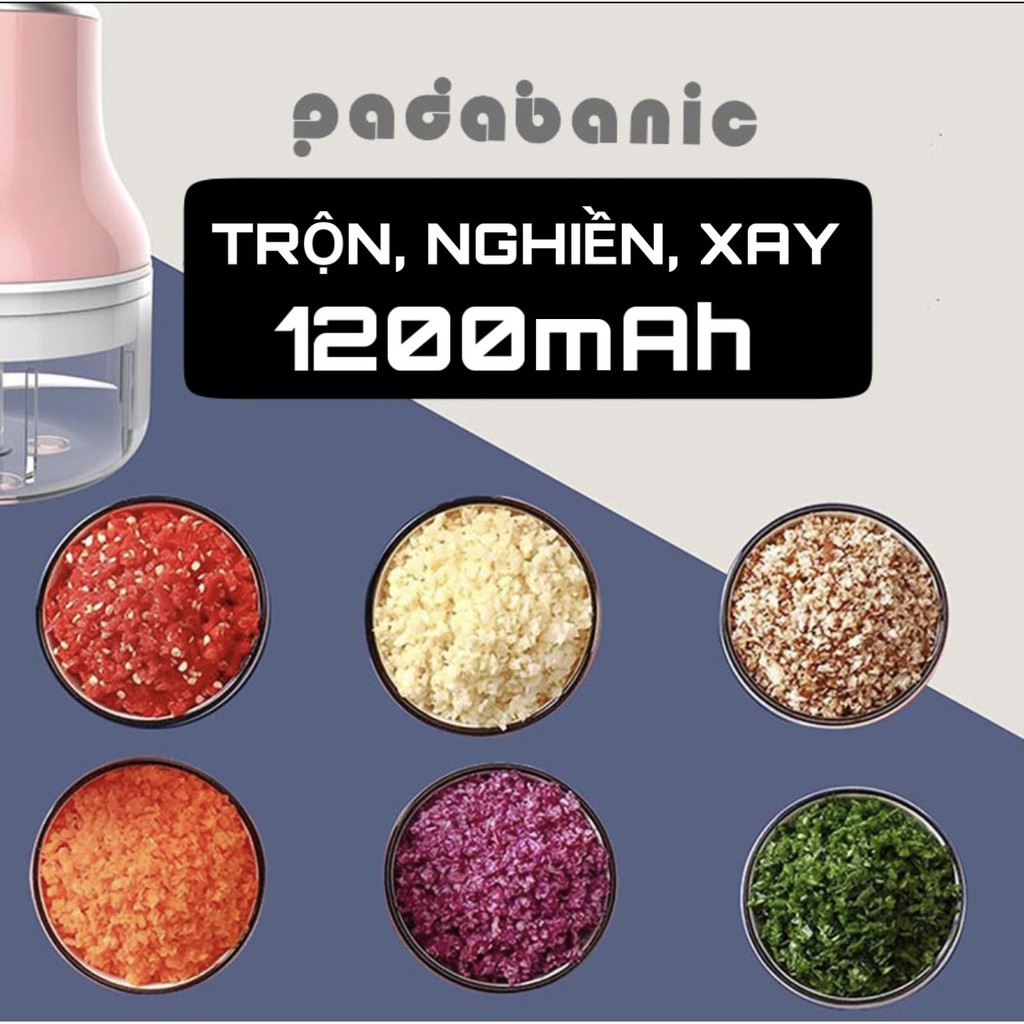 Máy xay nghiền tỏi ớt Padabanic 2/3 lưỡi dao