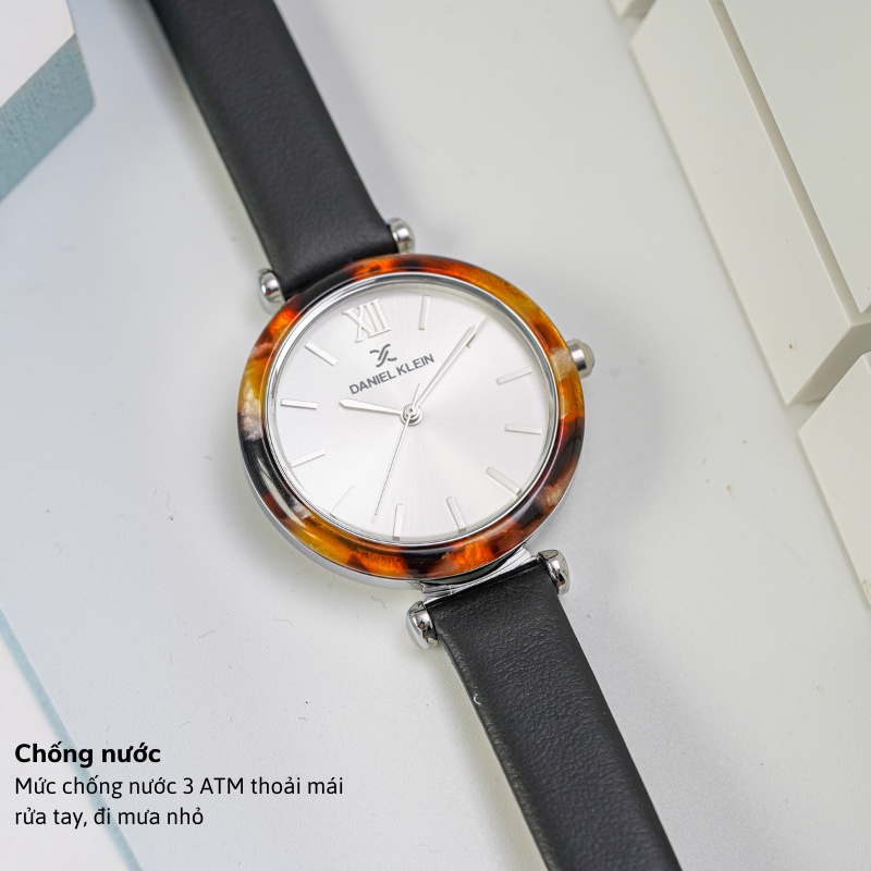 Đồng hồ nữ Daniel Klein Watch DK.1.12544 mặt nhỏ kính cứng chống xước, chống nước, dây thép đeo tay cao cấp chính hãng