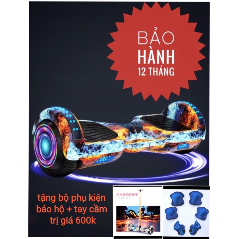 (Hàng có sẵn) Xe điện cân bằng 6,5 inch (tặng kèm bộ phụ kiện bảo hộ)